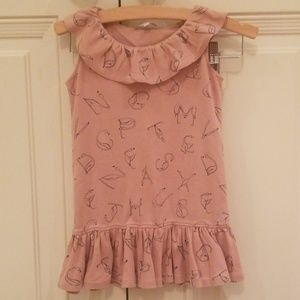 Livelt Brand 3T Flamingo Alphabet drop waist dress